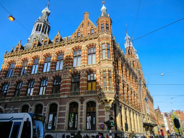 마그나 Nieuwezijds Voorburgwal Amsterdam Holland — 스톡 사진