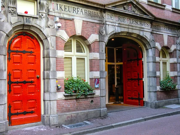Old Pub Zona Ceter Amsterdam Holanda Países Bajos Europa — Foto de Stock