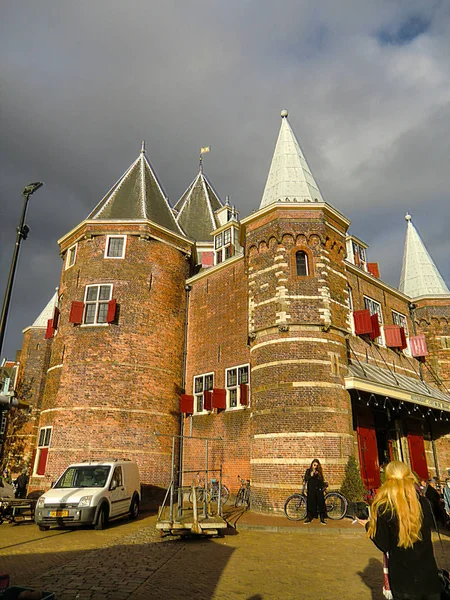 Vstup Obytné Složené Amsterdamu Při Evropě Městské Centrum Amsterdam Nizozemsko — Stock fotografie