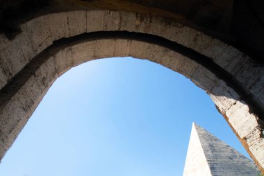 İtalya, Lazio, Roma, kent, seyahat, mimari, anıtlar, piramit, Kalesi, açık havada, gün