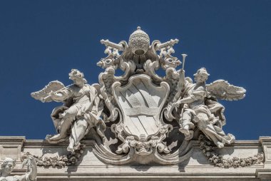 Tafsilât-in Trevi Çeşmesi, Fontana di Trevi, Roma, Lazio, İtalya