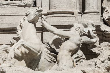 Tafsilât-in Trevi Çeşmesi, Fontana di Trevi, Roma, Lazio, İtalya