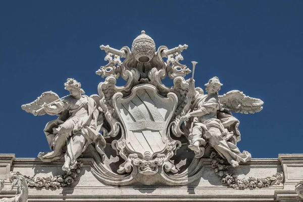 Details Des Trevi Brunnens Fontana Trevi Rom Lazio Italien — Stockfoto