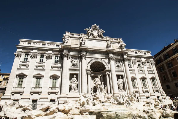 Trevi Fountain Fontana Trevi Meters High Meters Wide Largest Fountain Royalty Free Stock Photos