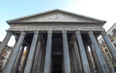 Pantheon İtalyan, La Rotonda, 118-125 Ad etrafında inşa, beri 609 Ad Katolik Kilisesi, Roma, İtalya