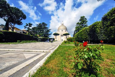 Görünüm kubbe, Basilica dei Santi Pietro e Paolo, Church of St Peter ve Paul, Arnaldo Foschini, Roma, Eur, İtalya