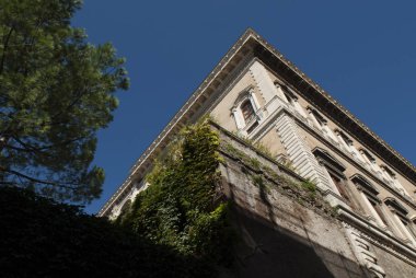 Via Giulia Roma, sıradışı potansiyel aşağıdan eski binaların, Roma, İtalya