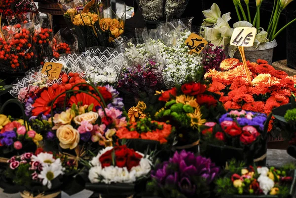 Open Shop of Flowers at Campo de Fiori, Rome, Italy, Europe