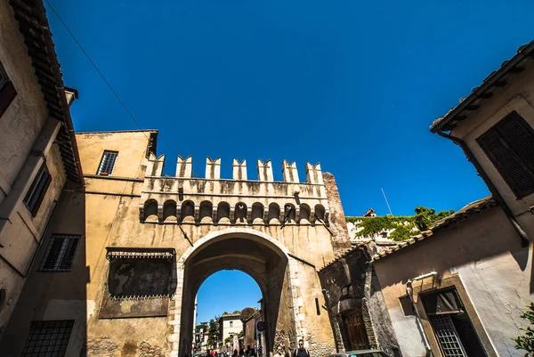 Porta Settimiana Trastevere District Rome Italy — Stock Photo, Image