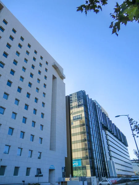 Roma Eur Rascacielos Los Alrededores Del Centro Comercial Euroma2 Lazio —  Fotos de Stock