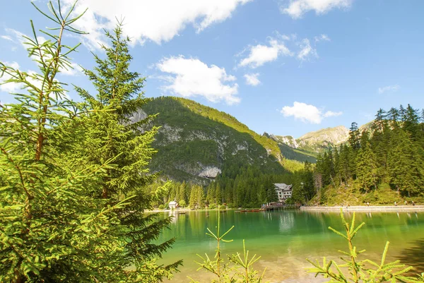 Lago di Braies — Stock fotografie