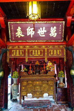 Hanoi, Vietnam 'daki Edebiyat Tapınağı, Temmuz 2025. Van Mieu, Vietnam 'da Konfüçyüs, bilge ve âlimlere adanmış birkaç tapınaktan biridir. Tapınak, Thang Long İmparatorluk Kalesinin güneyinde yer almaktadır.. 