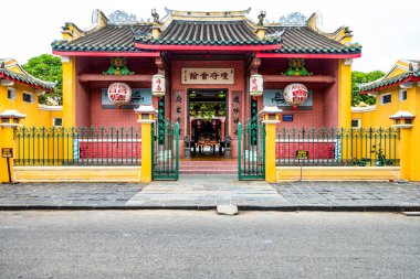 Hoi Quan Hai Nam, Hainan Çin Cemaati Toplantı Salonu, Hoi An Eski Bölgesi. Hoi An, Vietnam, Temmuz 2025