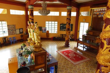 Giac Lam Pagoda 'daki Buddah heykelleri, Ho Chi Minh City Saigon' daki en eski tapınaklardan biri, 1744 yılında inşa edildi, Ho Chi Minh City, Vietnam, 2025.                     