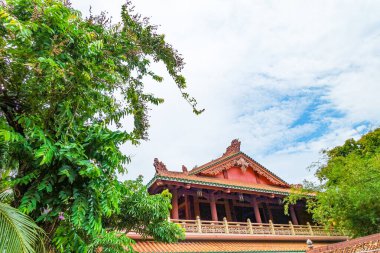 Giac Lam Pagoda dış görünüşü, Ho Chi Minh City Saigon 'daki en eski tapınaklardan biri, 1744' te inşa edildi, Ho Chi Minh City, Vietnam, 2025.  