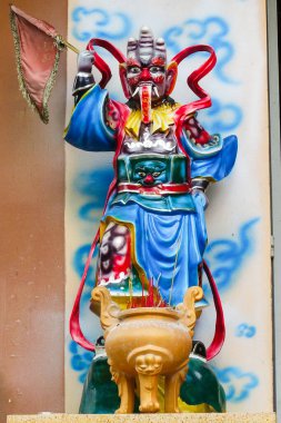 Giac Lam Pagoda 'nın girişindeki heykeller, Ho Chi Minh City Saigon' daki en eski tapınaklardan biri, 1744 'te inşa edildi, Ho Chi Minh City, Vietnam, 2025.  