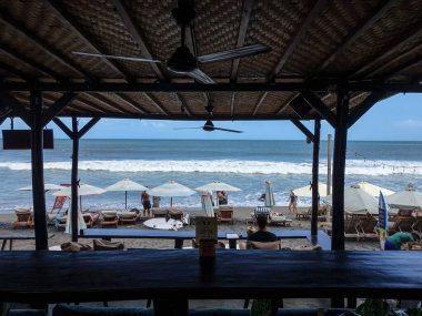 Endonezya 'nın Bali adasındaki tatil beldelerinden birinin barından Geger sahili manzarası, Ağustos 2025