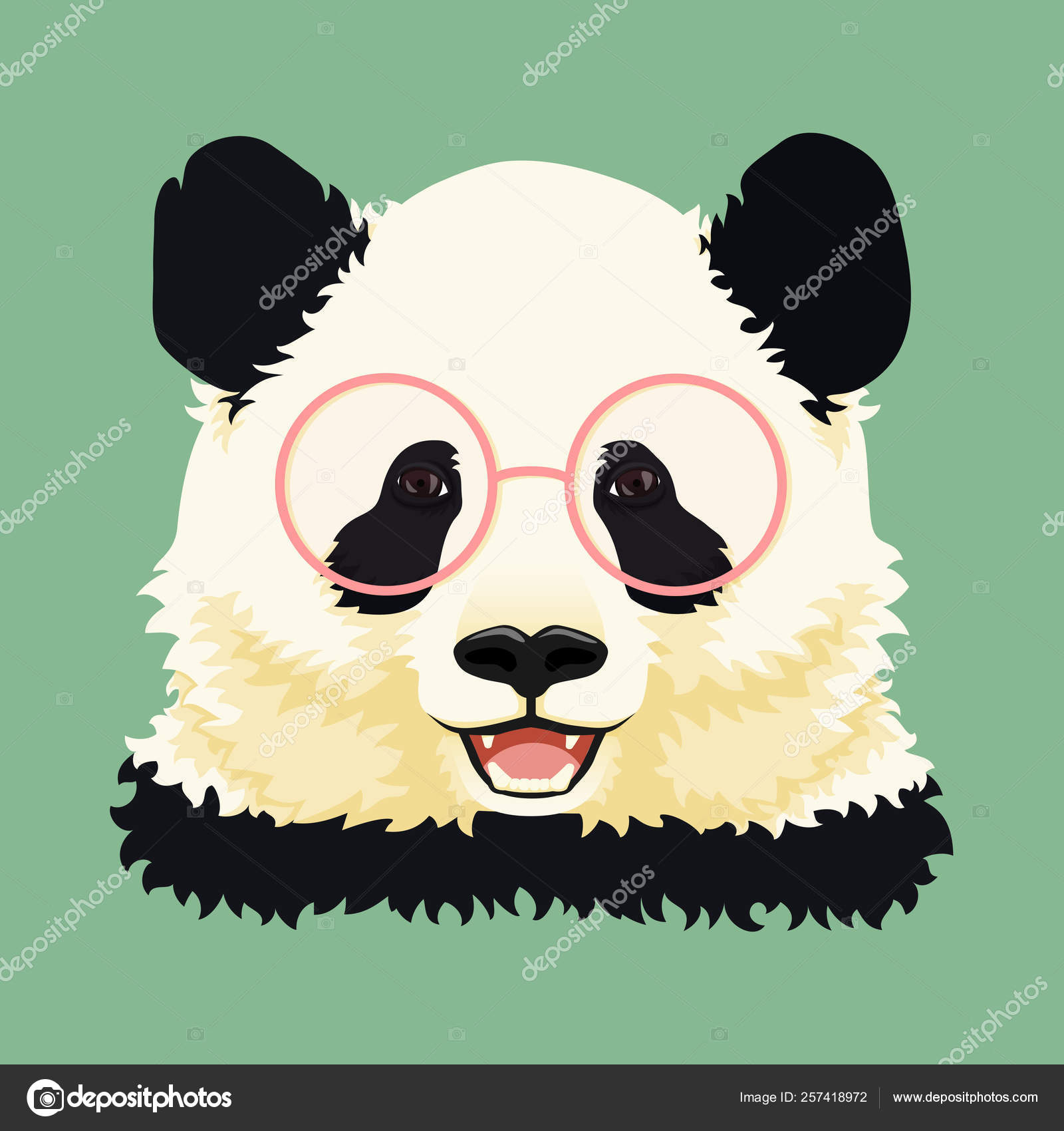Vetores de Desenho Animado De Rosto De Urso Panda Bonito Isolado Em Branco  Ilustração Vetorial e mais imagens de Animal - iStock