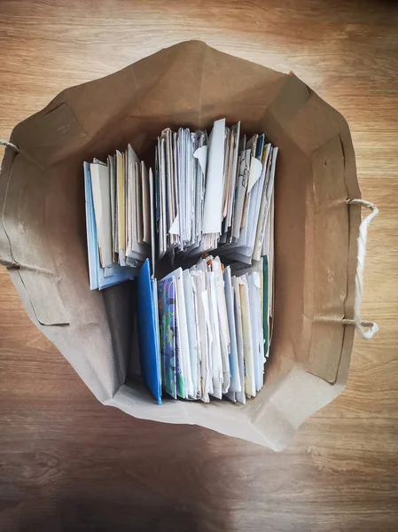 mail letters inside a bag