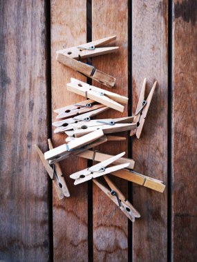 clothespin ahşap görünümü