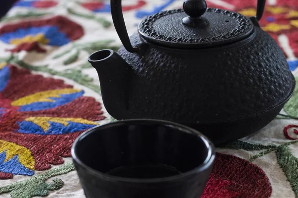 Preparación de una taza de té — Foto de Stock
