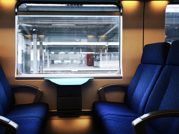 Empty seats on passenger train — Stock Photo, Image