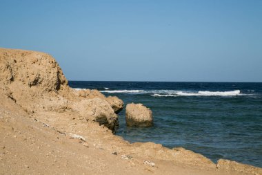Red sea, Mısır tarafından kayalık deniz kıyısı