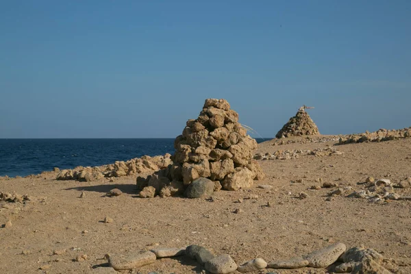 Каменный замок у Красного моря Стоковое Изображение