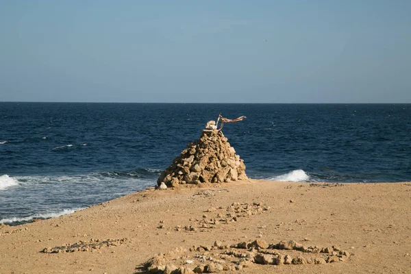 Каменный замок у Красного моря Стоковая Картинка