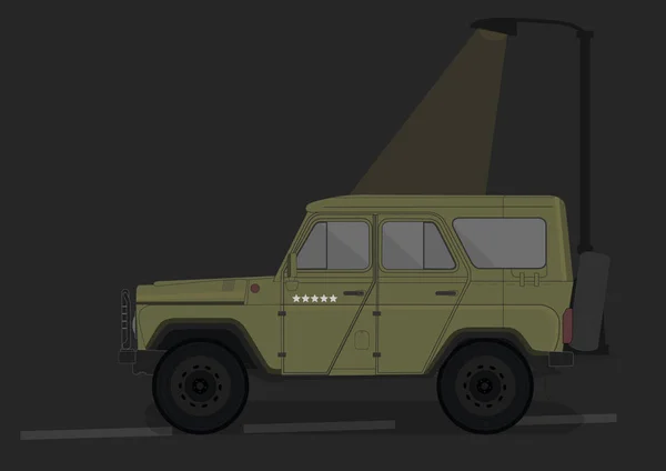 Sovyet SSCB Offroad araba. Vektör görüntü