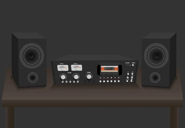 Vintage Retro müzik kaset çalar