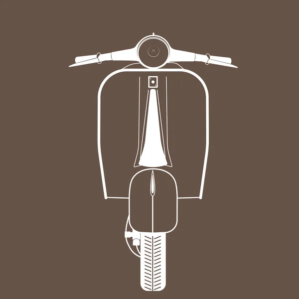 Retro Vintage Scooter vektör görüntü