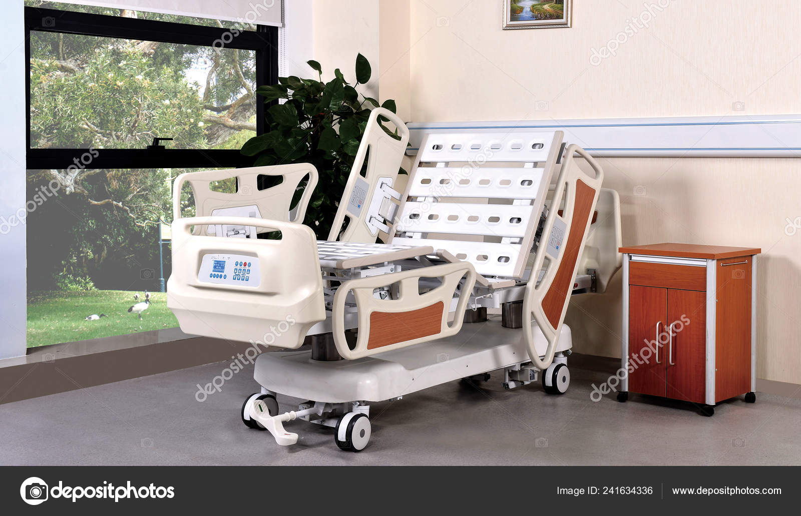 Mobile Hospital Bed White Background Medical Equipment Technology Medical  Hospital Stock Photo by ©Hippo1971 241634336