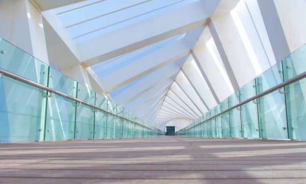 Spiraal Brug Dubai Water Kanaal Beroemde Toeristische Plaatsen Bezoeken Het — Stockfoto