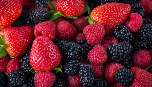 Bovenaanzicht van vers fruit — Stockfoto