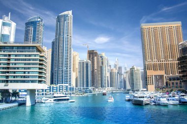 Dubai Marina muhteşem manzarası 
