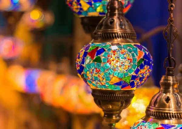 Arabische traditionele licht lamp Ramadan achtergrond — Stockfoto
