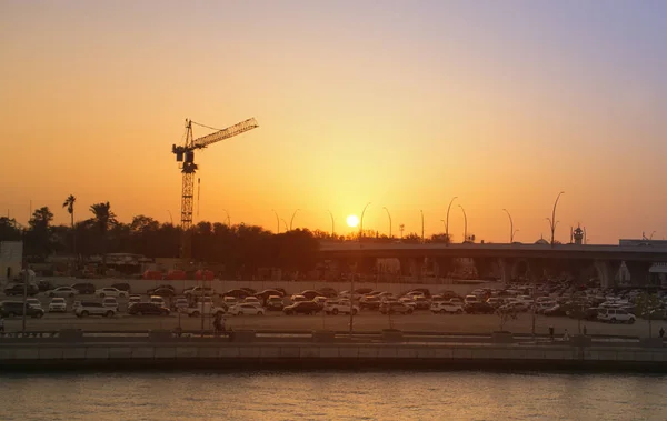 Sunset at Dubai Water Canal Bridge