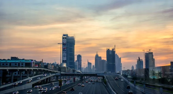 Dubai Şeyh zayed yolu — Stok fotoğraf