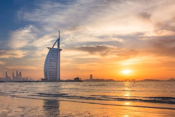 Burj Al Arab Famous Place to visit in Dubai Royalty Free Stock Images