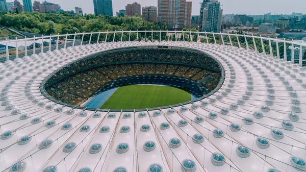 Олимпийский Стадион Апреля 2018 Года Киев Украина Вид Воздуха Олимпийский — стоковое фото