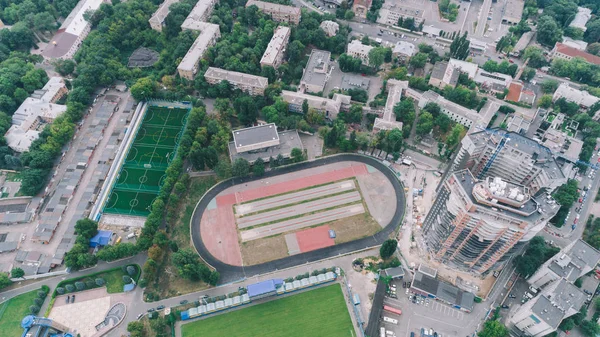 Stade Bannikov Juillet 2017 Kiev Ukraine Vue Aérienne Stade Pour — Photo