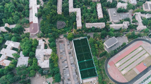 Estadio Bannikov Julio 2017 Kiev Ucrania Vista Aérea Del Estadio — Foto de Stock