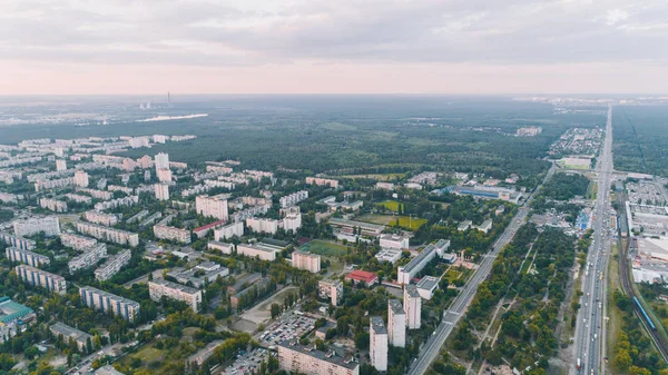 乌克兰 2017年7月10日 Chernigovskaya 建筑物的鸟瞰图 同义词 — 图库照片