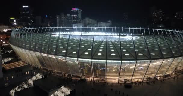 Olympic Stadium October 2017 Ukraine Kiev Kyiv Aerial View Olympic — Stock Video