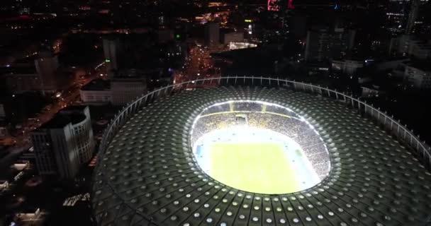 Olympijský Stadion Října 2017 Ukrajina Kyjev Kyjev Letecký Pohled Olympijské — Stock video