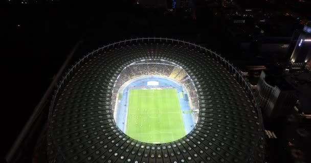 Olympic Stadium October 2017 Ukraine Kiev Kyiv Aerial View Olympic — Stock Video