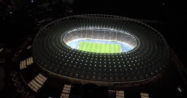 Estadio Olímpico Octubre 2017 Ucrania Kiev Kiev Vista Aérea Nsc — Vídeo de stock