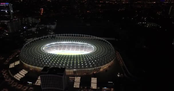 Olympijský Stadion Října 2017 Ukrajina Kyjev Kyjev Letecký Pohled Stadion — Stock video