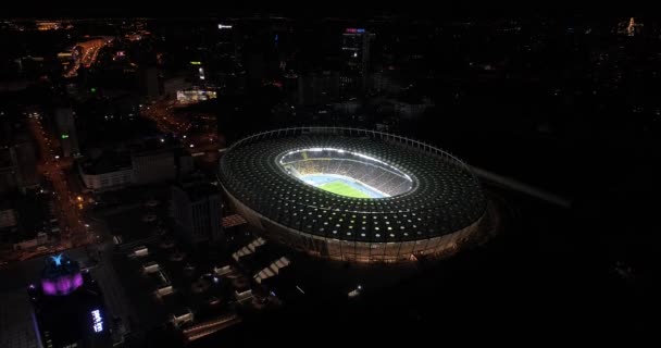 Olympiastadion Oktober 2017 Ukraine Kiev Kyiv Luftaufnahme Des Olympischen Nsc — Stockvideo